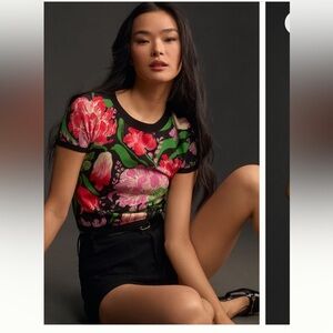 Yukiko Noritake Short Sleeve Sweater Tee